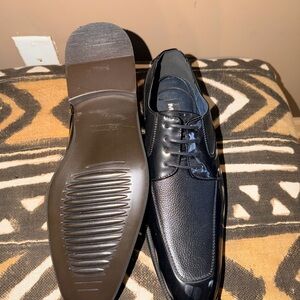 Classic Black Leather Oxfords by Johnston & Murphy